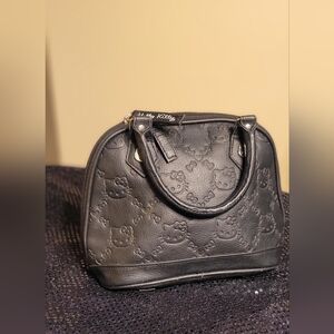 Hello Kitty Embossed Black Small Bag